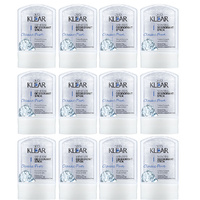 Deoklear Mineral Deodorant Classic Pure Fragrance Free 60g Pack of 12