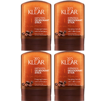 Deoklear Life In Motion Coffee Mineral Deodorant Stick 60g Pack of 4 Men