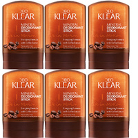 Deoklear Life In Motion Coffee Mineral Deodorant Stick 60g Men Pack of 6