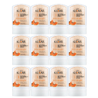 Deoklear Papaya Mineral Deodorant 60g Aluminium Free Niacinamide 12 Pack