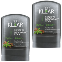 Deoklear Mineral Deodorant Repair Licorice Extract 60g 2 Pack Aluminium Free