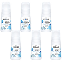 Deoklear Mineral Deodorant Classic Pure Roll On 100ml Pack of 6 Paraben Free