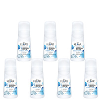 Deoklear Mineral Deodorant Classic Pure Roll On 100ml Pack of 7 Paraben Free