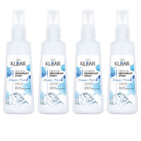 Deoklear Mineral Deodorant Classic Pure Spray 100ml Alcohol Free Pack of 4