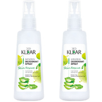 Deoklear Skin Rescue Aloe Vera Mineral Deodorant Spray 2 x 100ml Aluminium Free