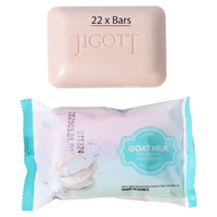 Jigott Exfoliating Body And Face Peeling Bar Soap 150g Goat Milk x 22