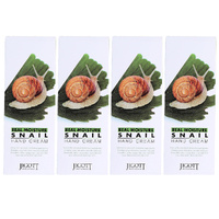 Jigott Real Moisture Snail Hand Cream 100ml Pack of 4 Hydrating Repair