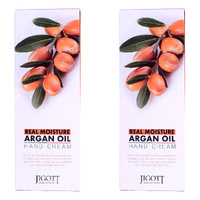 Jigott Real Moisture Hand Cream Argan Oil 100ml Pack of 2