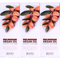 Jigott Real Moisture Hand Cream Argan Oil 3 Pack 100ml Nourishing Hydration