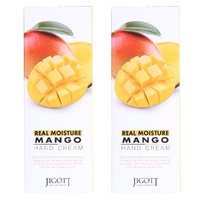 Jigott Real Moisture Mango Hand Cream 100ml Pack of 2 Nourishing Hydration