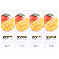 Jigott Real Moisture Mango Hand Cream 100ml Pack of 4 Nourishing Hydration