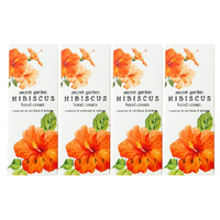 Jigott Secret Garden Hibiscus Hand Cream 4 Pack 100ml Nourishing Moisturiser