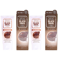 Jigott Pure Clean Black Snail Peel Off Mask 180ml Deep Pore Care Pack of 2