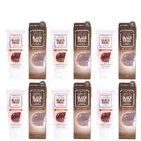 Jigott Pure Clean Black Snail Peel Off Mask 180ml Bundle of 6 Deep Pore Care