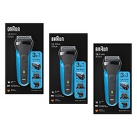 Braun S3 Shave & Style Electric Shaver Pack of 3