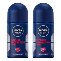 Nivea Men Intense Protection Sport Anti-Perspirant Roll-On 50mL Pack of 2
