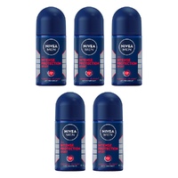 Nivea Men Intense Protection Sport Anti-Perspirant Roll-On 50mL Pack of 5