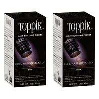 Toppik Hair Building Fibres Black 12g Pack of 2