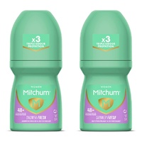 Mitchum Women Antiperspirant Roll-On Deodorant Shower Fresh 50mL Pack of 2