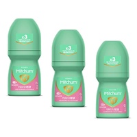 Mitchum Women Antiperspirant Roll-On Deodorant Powder Fresh 50mL Pack of 3