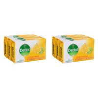 Dettol Citrus Fresh Bar Soap 100g 3 Pack Bundle of 2