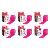 RockTape Sports Tape Pink 5cm x 5m Pack of 6