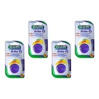 G.U.M Orthodontic Floss Blister Pack 50 Bundle of 4