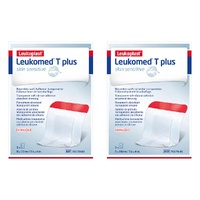 Leukomed T Plus Sensitive Skin Island Dressing 8cm x 10cm Pack of 2