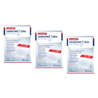 Leukomed T Plus Sensitive Skin Island Dressing 8cm x 10cm Pack of 3