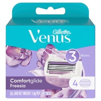 Gillette Venus Comfortglide Freesia Blade Refills 4 Pack
