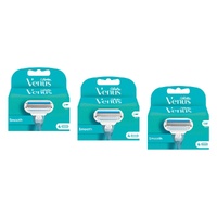 Gillette Venus Smooth Razor Refill Blades 4 Pack Bundle of 3