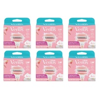 Gillette Venus Comfortglide White Tea Blade Refills 4 Pack Bundle of 6