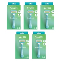 Gillette Venus Extra Smooth Razor Handle & 2 Refills 3 Piece Pack of 5