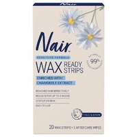 Nair Soft Natural Mini Wax Strips 20 Pack