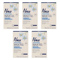 Nair Soft Natural Large Wax Strips 40 Pack Bundle of 5