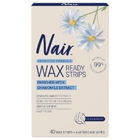 Nair Soft Natural Large Wax Strips 40 Pack