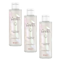 Gillette Venus 2-in-1 Cleanser & Shave Gel 190mL Pack of 3