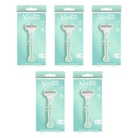 Gillette Venus Smooth Sensitive Razor Handle + 2 Refills 3 Piece Pack of 5