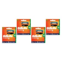 Gillette Fusion5 Razor Blades Replacement Cartridges 8 Pack Bundle of 4