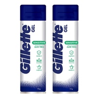 Gillette Sensitive Aloe Vera Shave Gel 195g Pack of 2