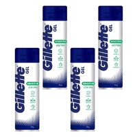 Gillette Sensitive Aloe Vera Shave Gel 195g Pack of 4