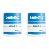 Leukofix Low Allergy Tape 5cm x 5m Pack of 2