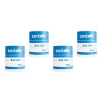 Leukofix Low Allergy Tape 5cm x 5m Pack of 4