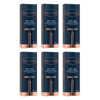 King C. Gillette Men's Double Edge Safety Razor Pack of 6
