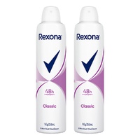 Rexona Antiperspirant Aerosol Deodorant Classic 250mL Pack of 2