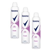 Rexona Antiperspirant Aerosol Deodorant Classic 250mL Pack of 3