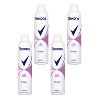 Rexona Antiperspirant Aerosol Deodorant Classic 250mL Pack of 4