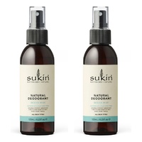 Sukin Natural Deodorant Ocean Mist 125mL Pack of 2