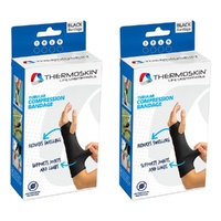 Thermoskin Tubular Compression Bandage Medium Black Pack of 2