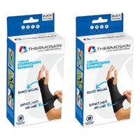 Thermoskin Tubular Compression Bandage Large Black Pack of 2